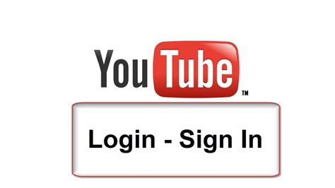 login to youtube.